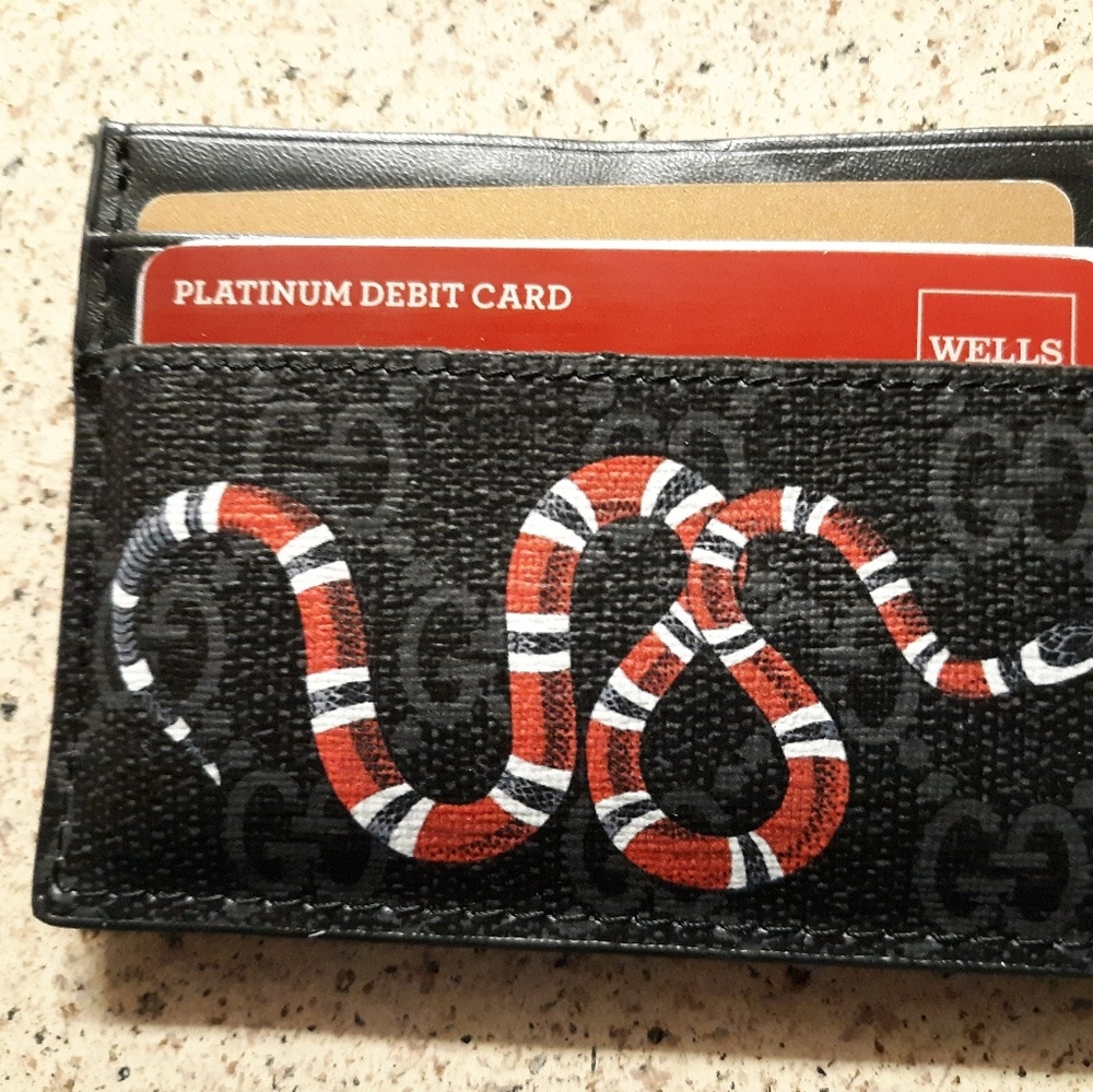 Kingsnake gucci cardholder